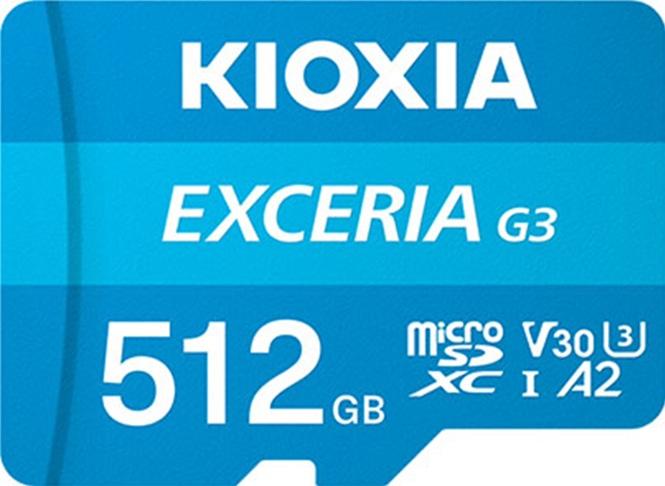 Kioxia Exceria G3 (512 GB, microSDXC, U3, UHS-I)