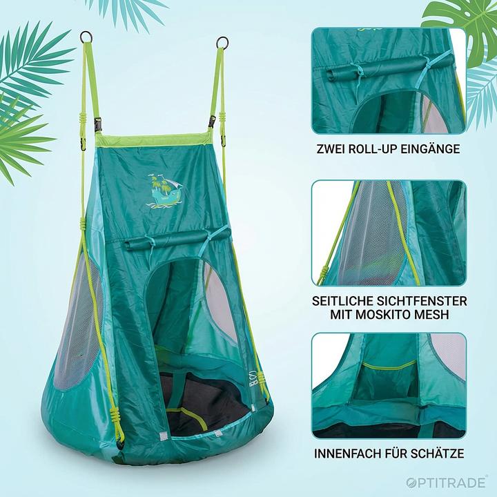 Actual product image Hudora Nest swing with Pirate 90 tent
