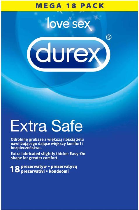 Image du produit Durex Préservatifs Extra Safe plus épais avec plus de gel 18pcs (18 pcs)