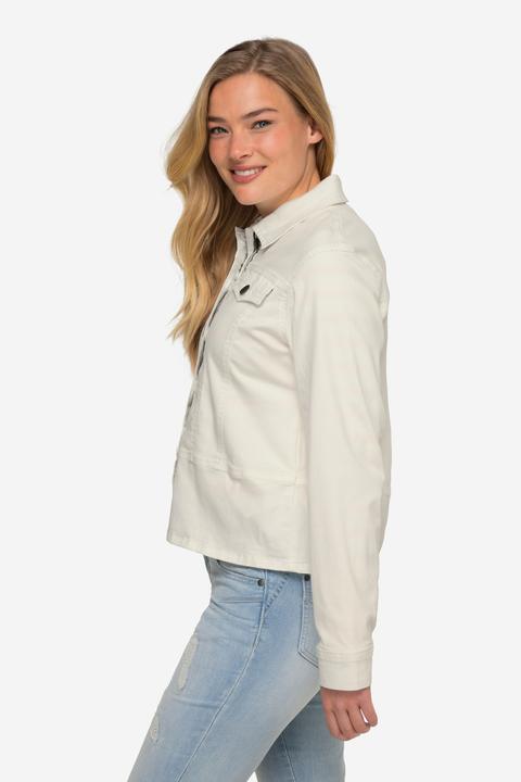 Produktbild Laurasøn Jeansjacke, Hemdkragen, Zierbänder, Langarm (XL)