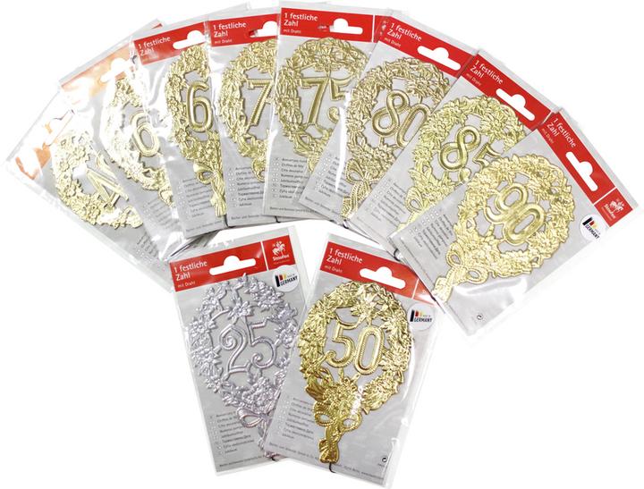 Produktbild Demmler Zahl ”25” silber (1 x)