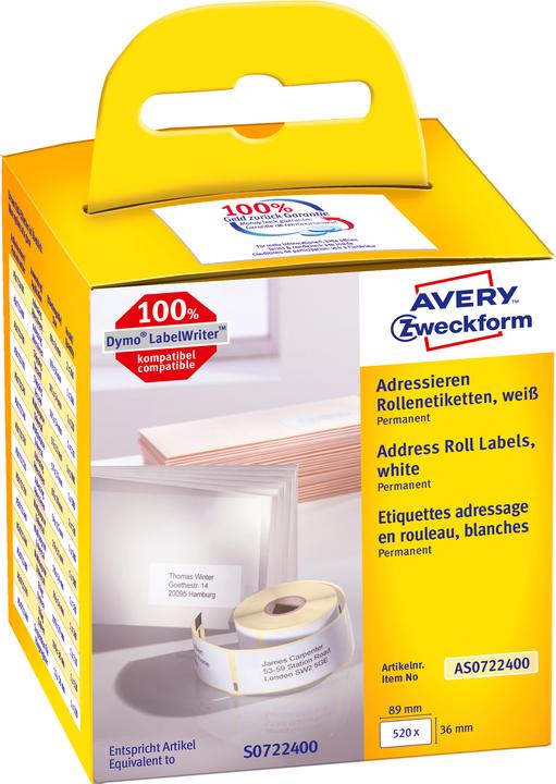 Actual product image Avery Roll labels