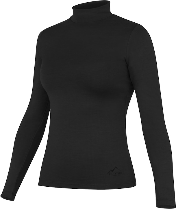 Actual product image Normani Ladies' merino longsleeve with stand-up collar "Romsey" - 9561 (XL)