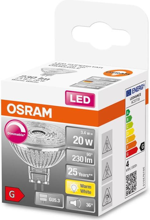 Produktbild Osram Led Superstar Mr16 (GU5.3, 3.40 W, 230 lm, 1 x, G)