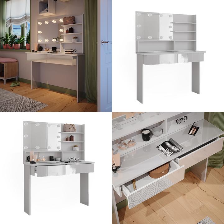 Produktbild Vicco Azur mit LED Beleuchtung (120 x 40 x 83.5 cm)