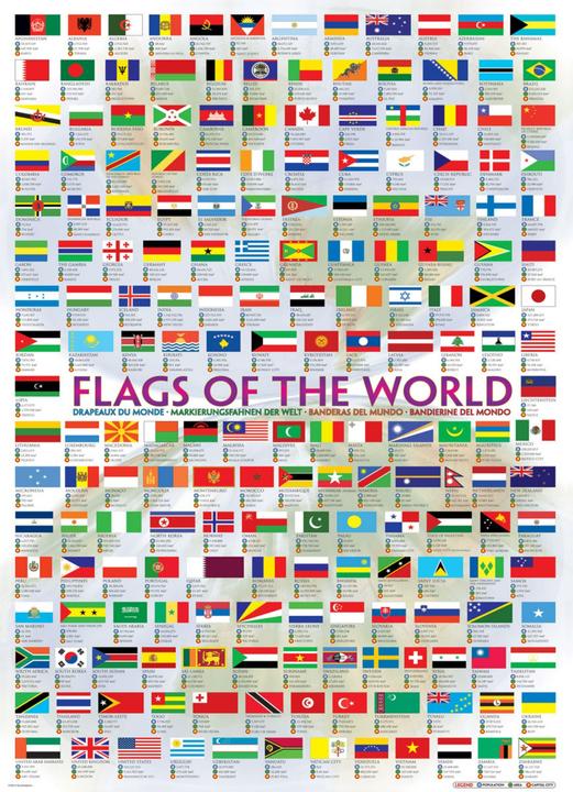 Actual product image Eurographics Flaggen der Welt (1000 pieces)