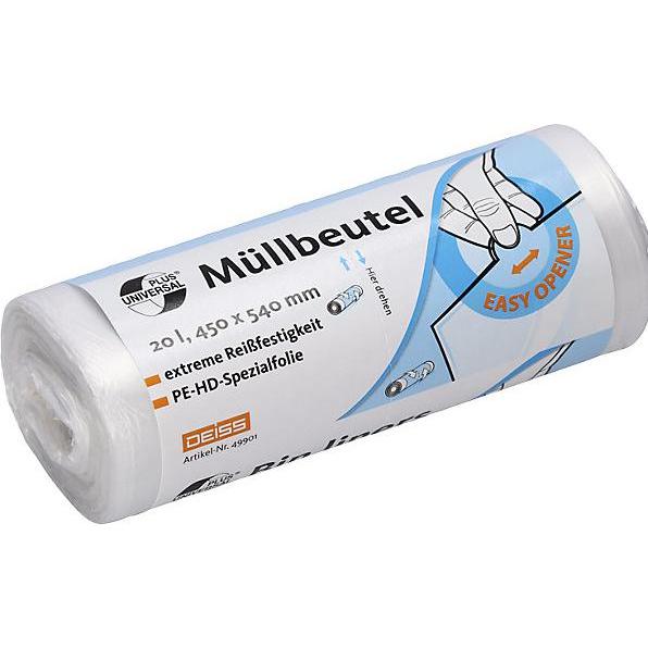 Deiss PE-Abfallsäcke, Abfallsack, Transparent
