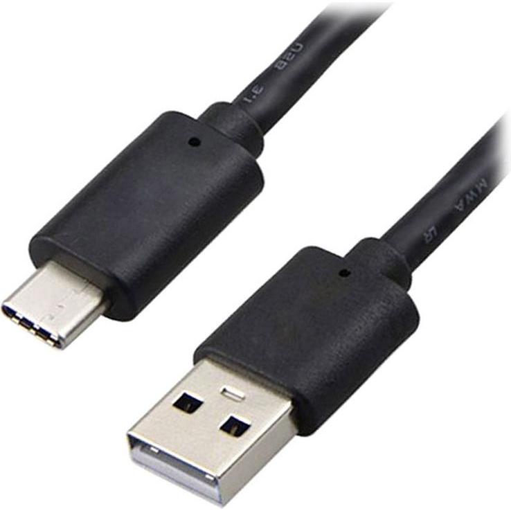 JTI USB-auf-USB-C-Kabel - 1 m - Schwarz (1 m), USB Kabel