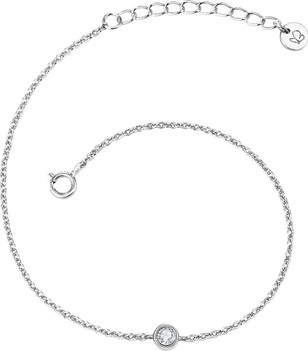 Immagine prodotto Glanzstücke München Argento da donna in argento topazio 17,0 cm di lunghezza base + 3,0 cm di estensione - 11182 (17 cm, Argento)