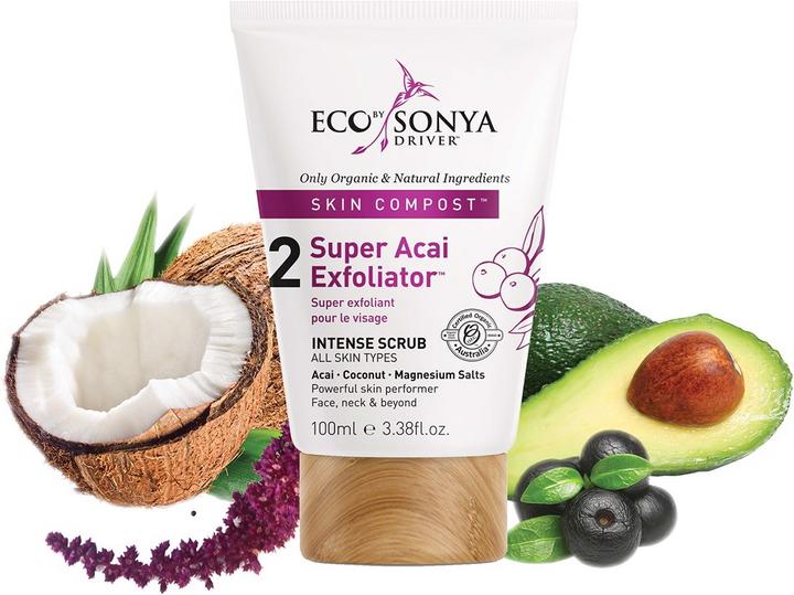Immagine prodotto Eco by Sonya Super Acai Exfoliator - Peeling intensivo (Scrub detergente, 100 ml)