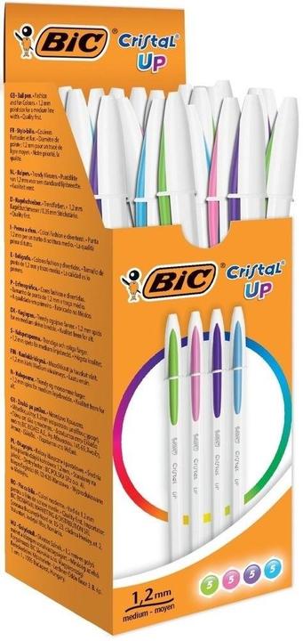 Immagine prodotto Bic Biro Cristal Up Fashion, assortite, confezione da 20 pezzi (20x)