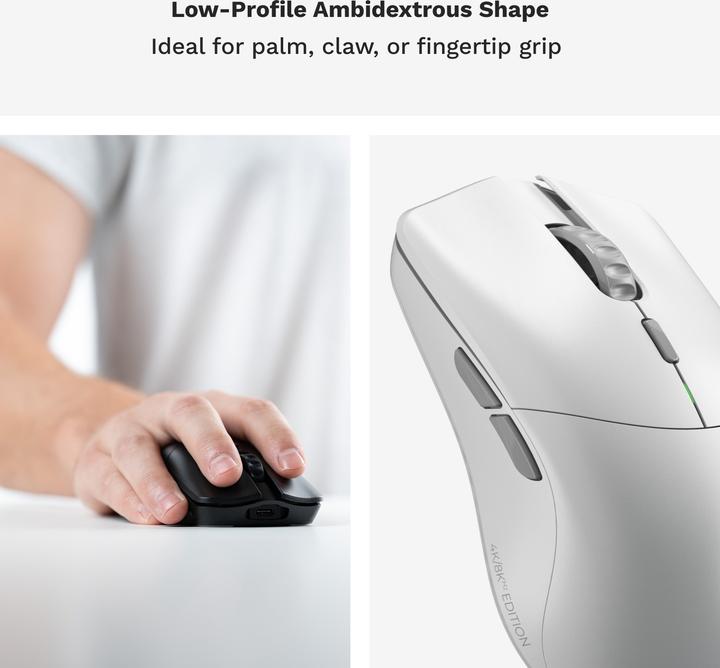 Actual product image Glorious Model O 2 PRO Wireless - 4K/8K Polling - White (Wireless)