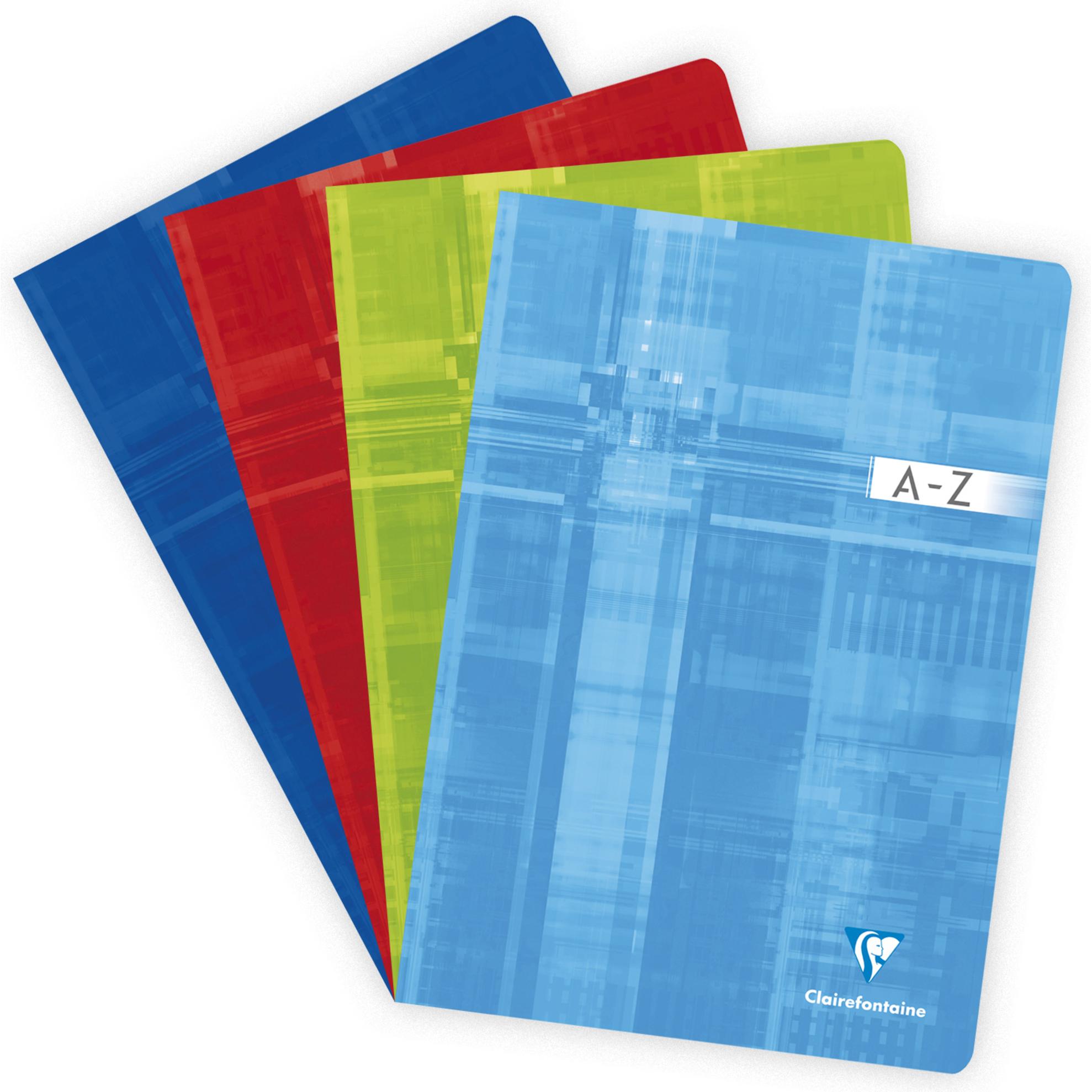 Clairefontaine, Heft + Block, Notizheft mit Register A - Z (A4, Kariert, Weicher Einband)