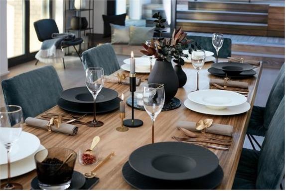 Image du produit Villeroy & Boch Assiette plate carrée Manufacture Rock blanc (1 x)