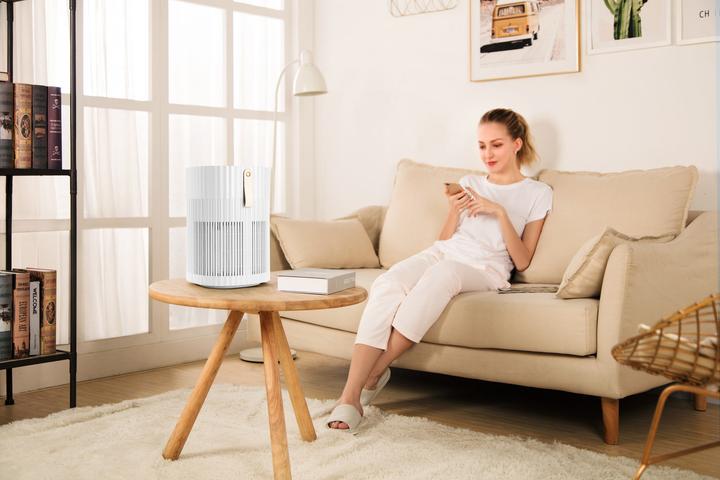 Actual product image AirExchange 150-T Wit | Air purifier 40m | HEPA H13 filter, Koolstoffilter en UV-C lamp | Beschermt met >99.99% (40 m²)