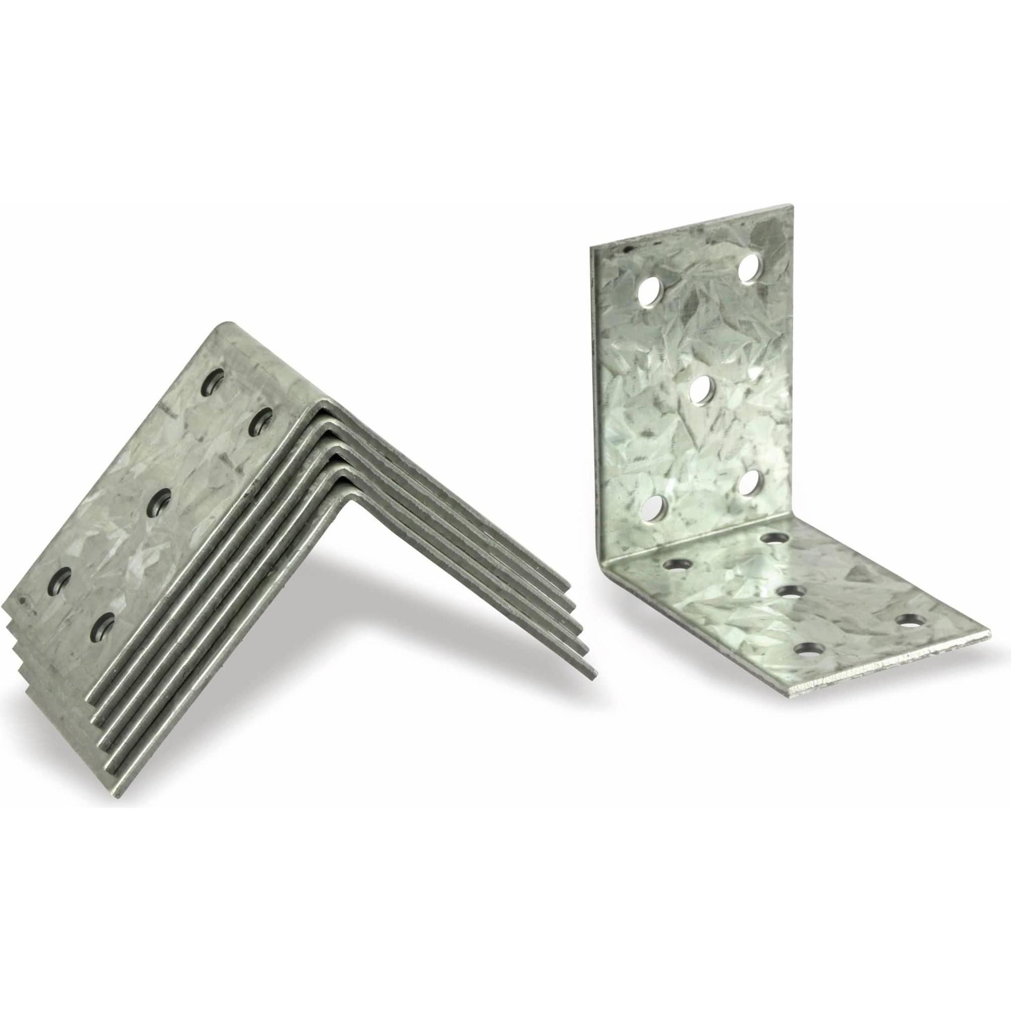 Eneroid, Baubeschläge + Holzverbinder, Winkelverbinder, 60x60x40x2 mm, 6 Stück (Winkelverbinder, 6 Stk.)