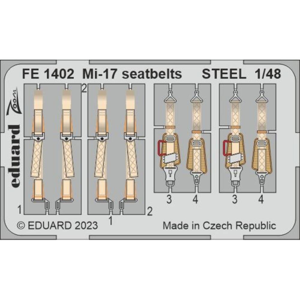 Eduard Mi-17 seatbelts STEEL 1/48