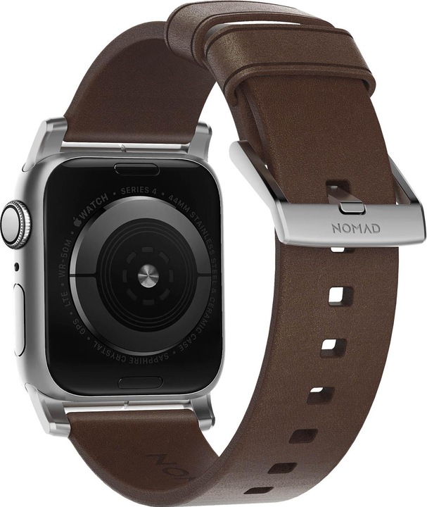 Image du produit Nomad Sangle de connexion moderne (44 mm, Cuir, Acier inoxydable, Apple Watch Series 4, Apple Watch Series 5, Apple Watch Series 6, Apple Watch SE)