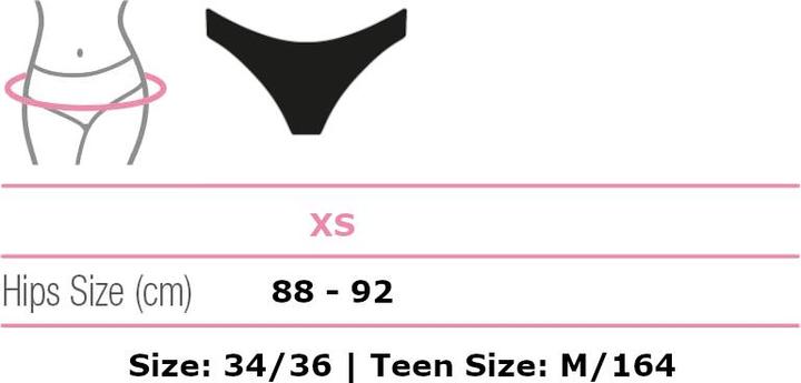 Productafbeelding Masmi Bio Periodenslip Girls Grösse XS - Schwarz - Reuse (XS)