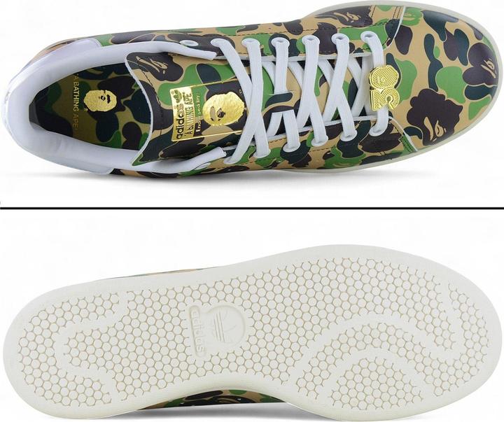 Actual product image Adidas Stan Smith x BAPE (42)