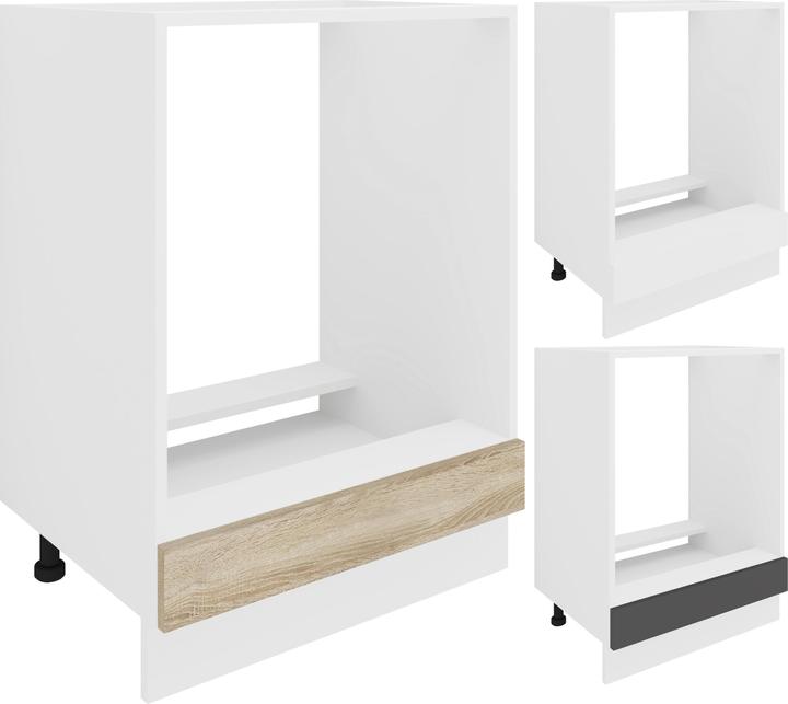 Produktbild VCM Ofenschrank Breite 60 cm Herdumbauschrank Herdschrank Backofenschrank Esilo (60 x 46 x 82 cm)