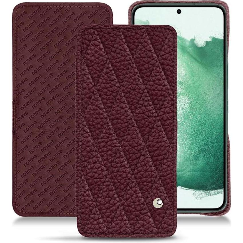 Noreve Lederschutzhülle horizontal (Samsung Galaxy S22+ 5G), Smartphone Hülle, Violett