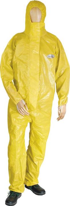 Asatex Chemical protective overall, flame retardant, type 3/4/5/6, size XL, yellow