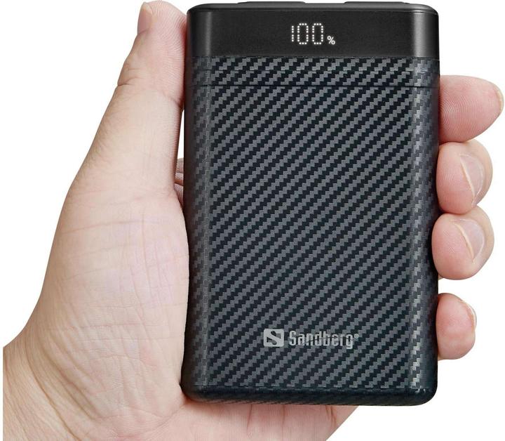 Image du produit Sandberg Survivor Nano Powerbank 10000 (10000 mAh, 20 W, 37 Wh)