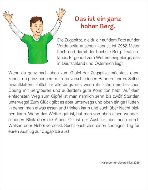 Actual product image Harenberg Kalender für clevere Kids Tagesabreisskalender 2026