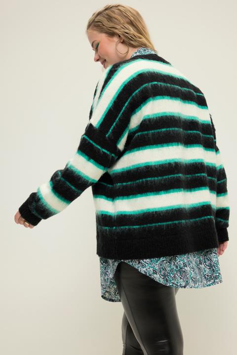 Immagine prodotto Studio Untold Cardigan dal taglio oversize con righe e scollo a V (50, 52)