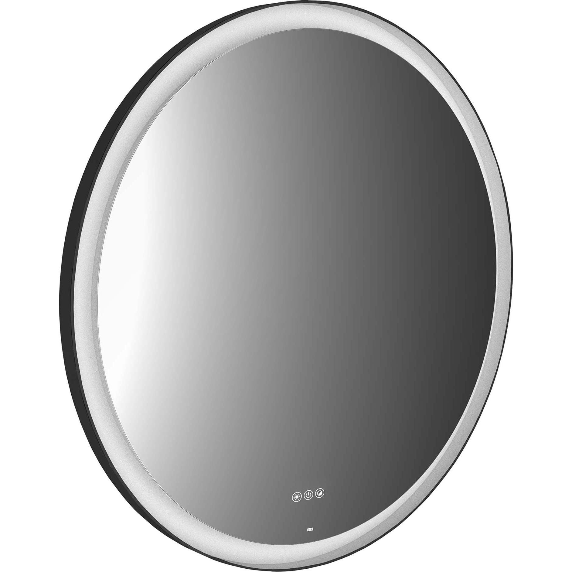 Emco, Specchio, round black miroir lumineux, diamètre 600mm, avec éclairage LED, noir, 441324806, 441324806 (60 cm)