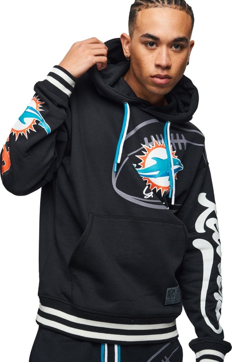 Produktbild Recovered Re:covered Fleece Hoody - PATCHES Miami Dolphins - M (M)