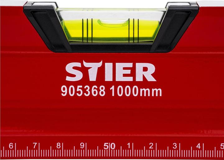 Immagine prodotto Stier Livella a bolla Premium con magnete e tre livelle 1000 mm ±0,5 mm/m (100 cm)