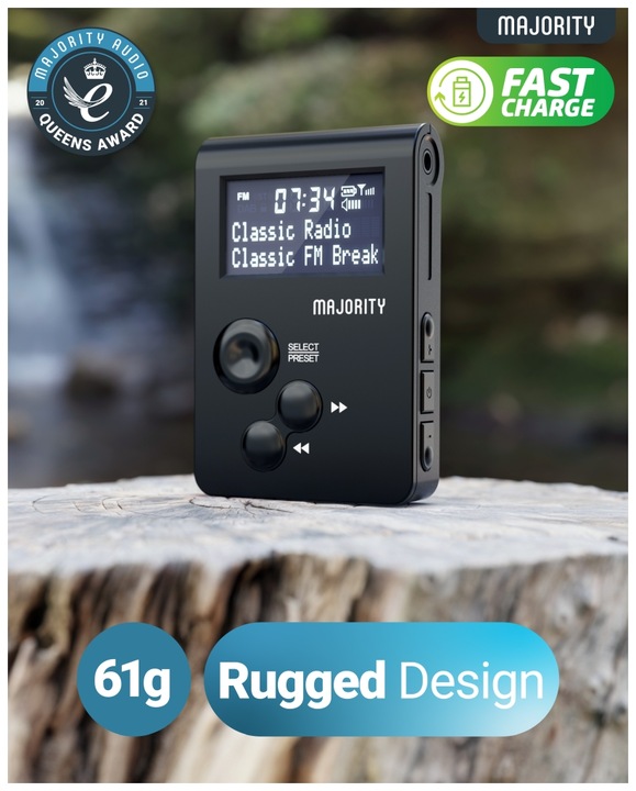 Image du produit Majority Radio numérique portable (DAB+ DAB, FM, Fréquence radio (RF))