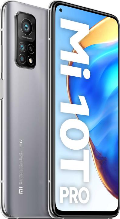 Xiaomi Mi 10T Pro (256 GB, Lunar Silver, 6.67", Dual SIM, 108 Mpx, 5G)