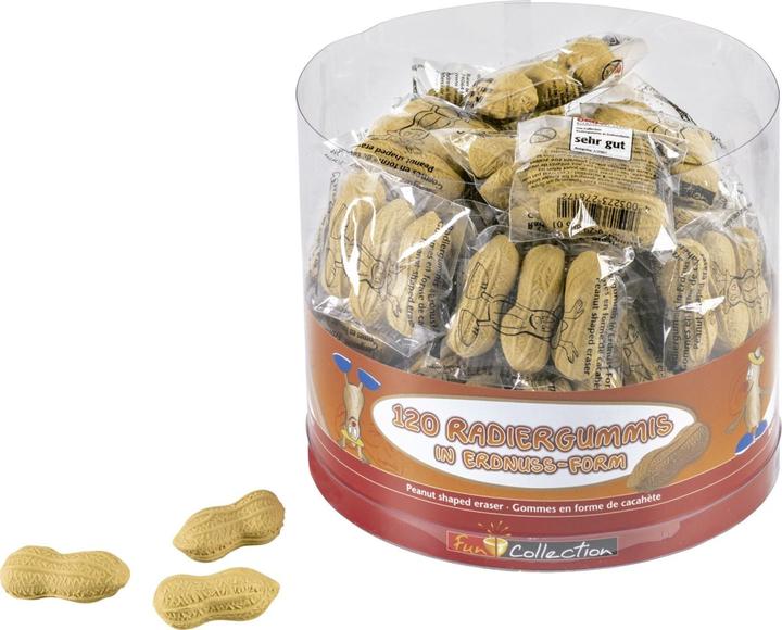 3 Radiergummis Erdnuss beige