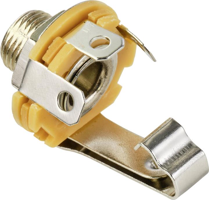 Actual product image Tru Components TC-10336004 Jack plug connector 6.35 mm socket, vertical installation