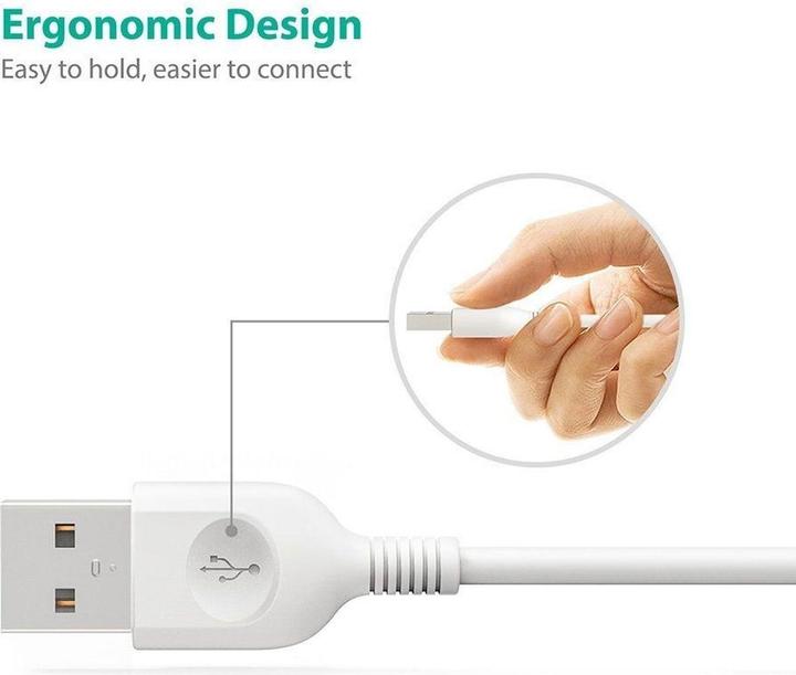 Immagine prodotto RAVPower USB - Micro-USB-Kabel RP-CB016 - 0,9 m, weiss (0.90 m)