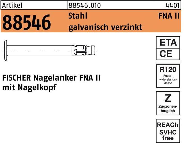 Produktbild Fischer Nagelanker FNA II 6x30/5 (100 Stk.)