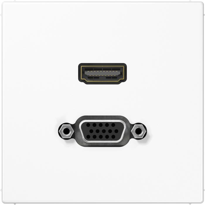 JUNG, Steckdose, HDMI-Steckdose LS UPmont Kanaleinb MALS1173WW