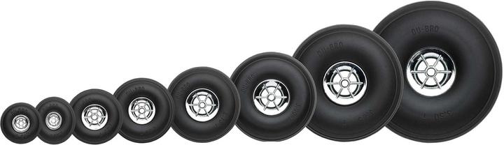 Immagine prodotto Du-Bro DUBRO Profilrad m. Chromfelge ø 3.00" (76.2 mm) Breite 1.000" (25 mm) 2 Stück