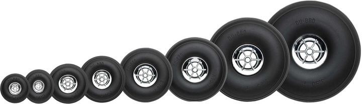 Produktbild Du-Bro DUBRO Profilrad m. Chromfelge ø 3.00" (76.2 mm) Breite 1.000" (25 mm) 2 Stück