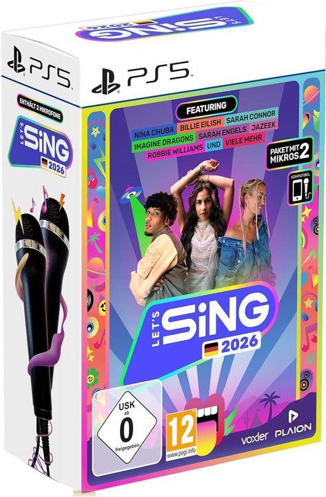 Plaion Let's Sing 2026 + 2 Mics (PS5, DE)