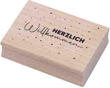 Produktbild Artoz Stempel Herzlich Willkommen 70x50x19mm