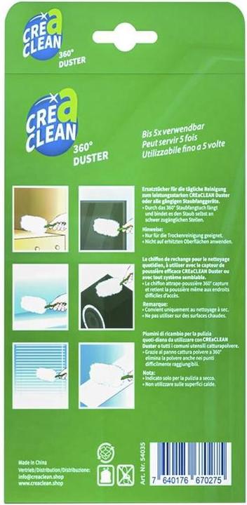 Actual product image CREaCLEAN Dust magnet replacement cloths 360° 10 pcs. (10 pcs.)