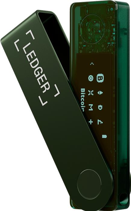 Immagine prodotto Ledger Nano X - Emerald Green (Litecoin, Dash, Bitcoin, Altre, Dogecoin, Ethereum Classic)