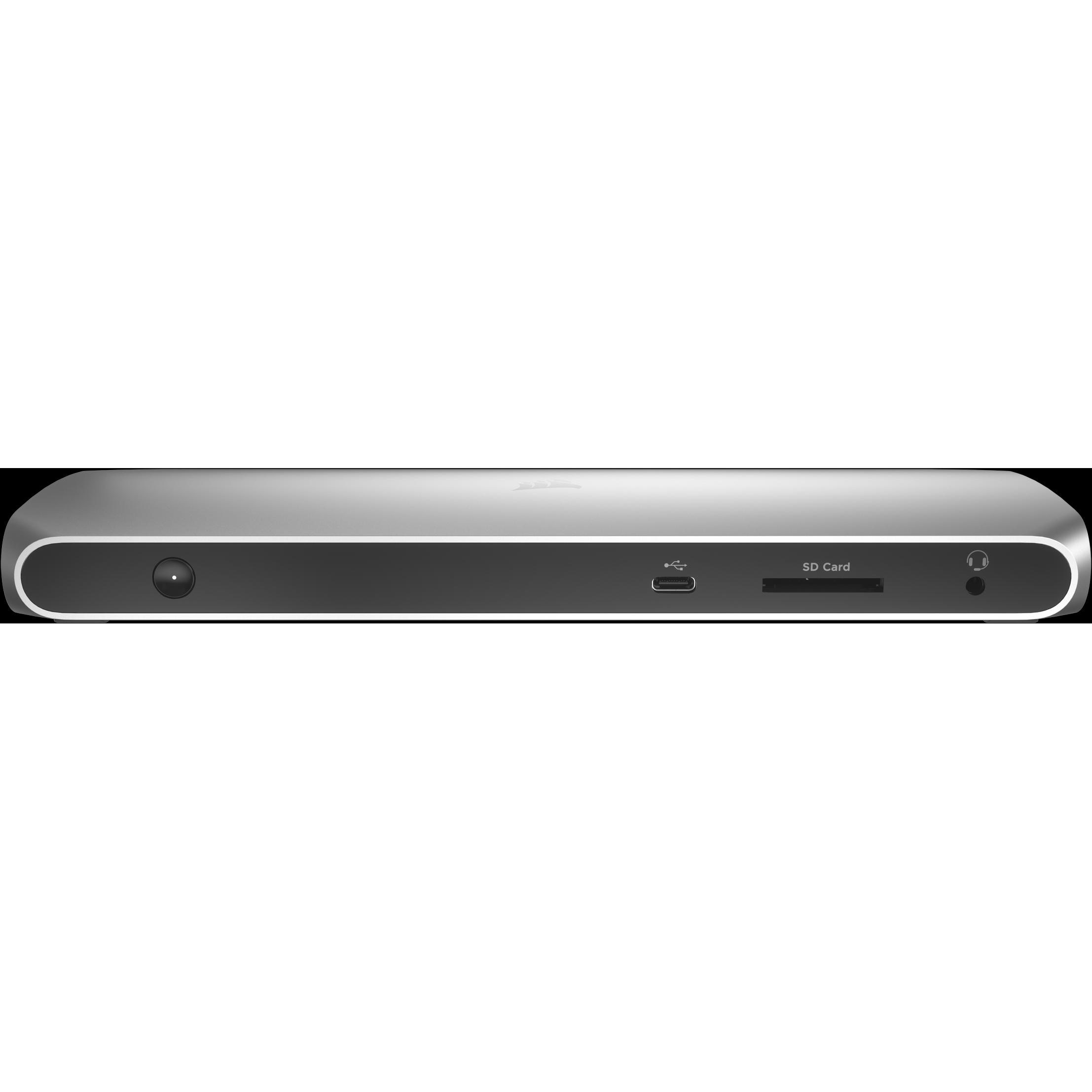 Thumbnail - Corsair TBT100 (Thunderbolt, 9 Ports), Dockingstation + USB Hub, Silber