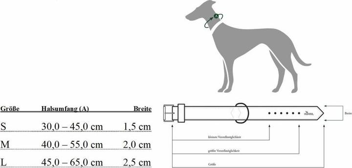 Actual product image Hunter Collar Vario-Basic ALU-Strong Nylon (M, Dog, General, Walks)