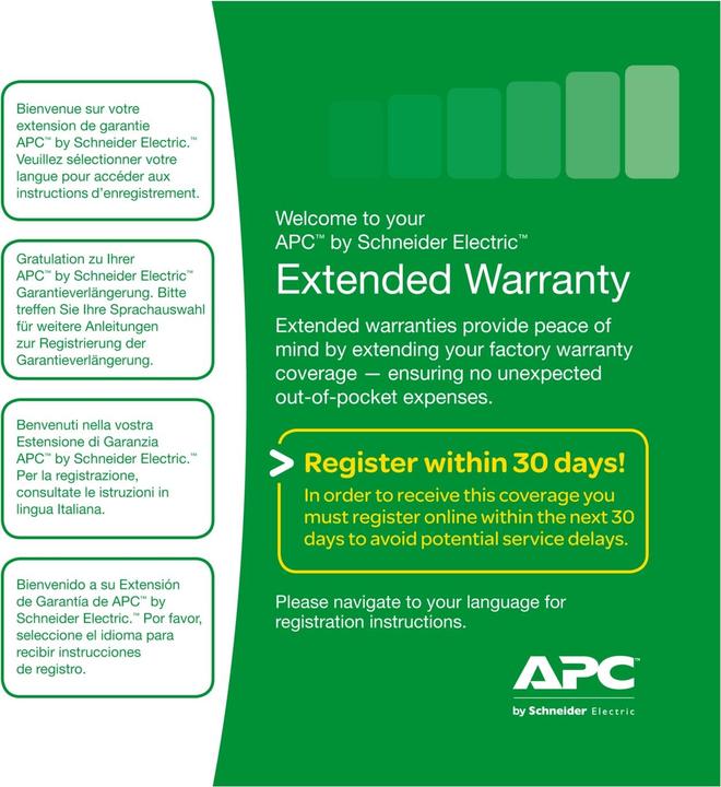 APC 1 Jahr Garantieerweiterung in einer Box - Renewal or High Volume