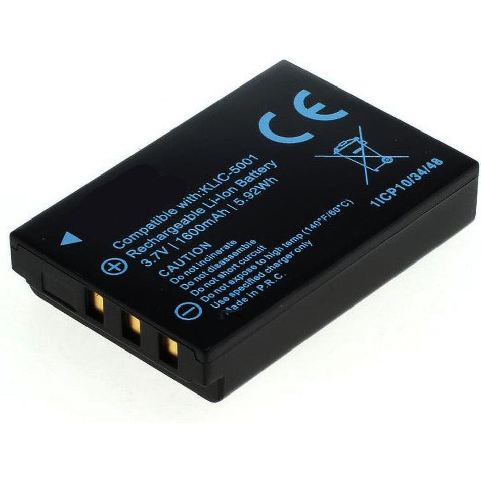 AGI Akku kompatibel mit Xacti VPC-HD1000 DB-L50 (Akku), Kamera Stromversorgung, Schwarz